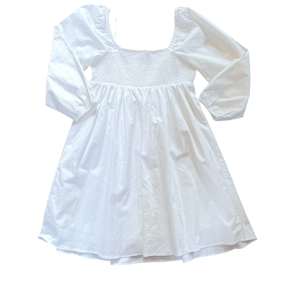 Twik Organic cotton Square-neck poplin babydoll dress, Sz small. GUC - Picture 6 of 9